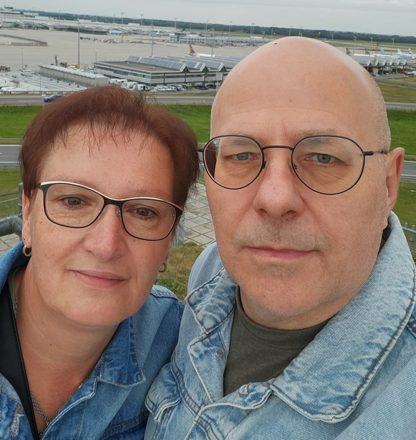 Grit Kimmel mit ihrem Mann